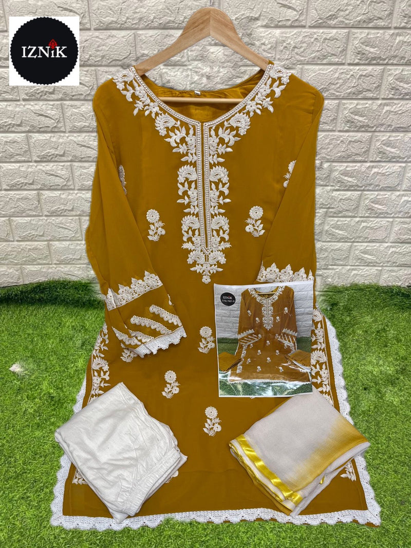 Luxury Dno 7001 C Pure Cotton Wth Heavy Embroidery Work Stylish Designer Party Wear Pret Kurti