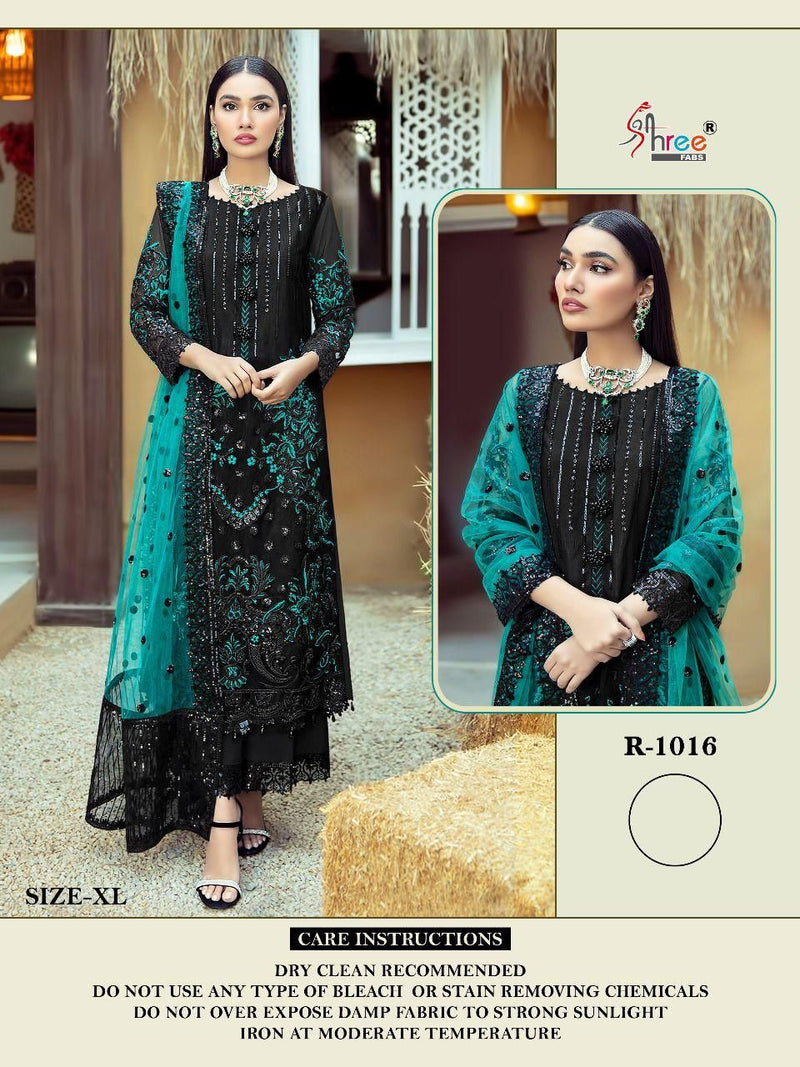 Shree Fabs Dno R 1016 Georgette With Heavy Embroidery Stylish Designer Party Wear Pret Kurti