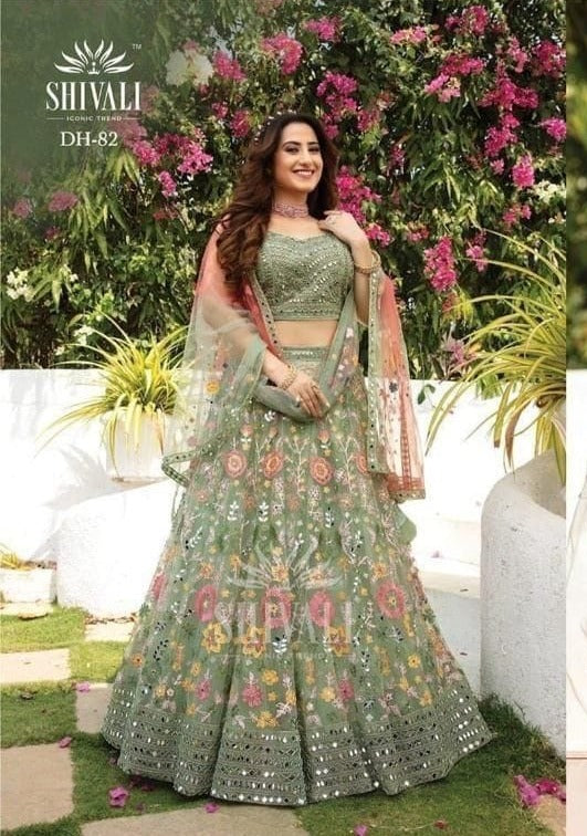 S4u Shivali Dno Dh 82 Fancy With embroidery Work Stylish Designer Wedding Wear Indo Western Lehenga