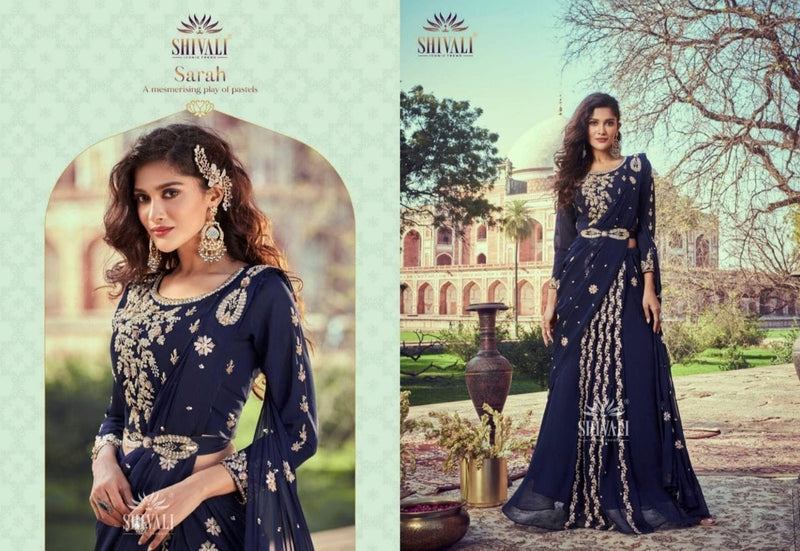 S4u Shivali Sarah Fancy With embroidery Work Stylish Designer Wedding Wear Indo Western Lehenga