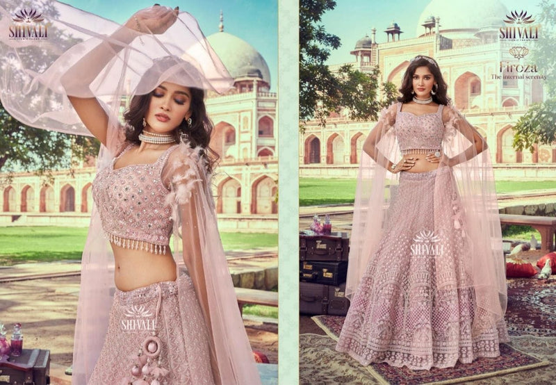 S4u Shivali Firoza Fancy With embroidery Work Stylish Designer Wedding Wear Indo Western Lehenga