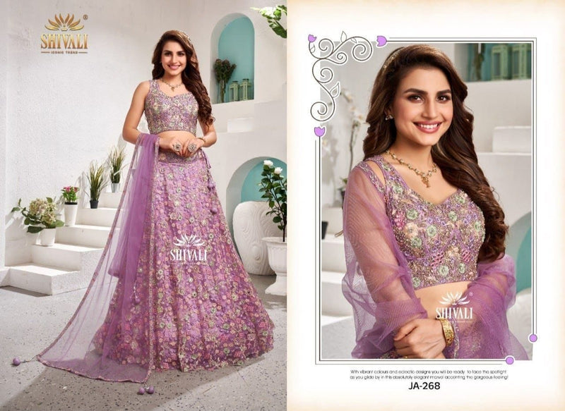 S4u Shivali Dno JA 268 Fancy With embroidery Work Stylish Designer Wedding Wear Indo Western Lehenga