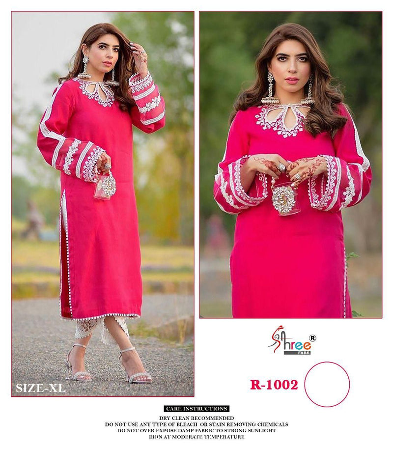 Shree Fabs Dno 10002 Georgette With Embroidery Work Stylish Designer Party Wear Pret Kurti