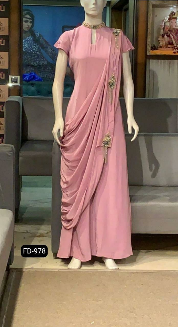 S4u Shivali Fd 978 Georgette With Hand Work Stylish Designer Party Wear Fancy Indo Western