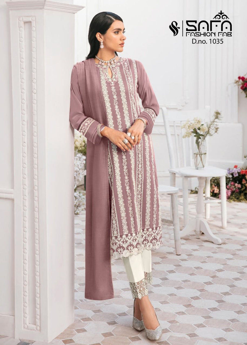 Safa Fashion Dno 1035 Georgette With Embroidery Work Stylish Designer Party Wear Kurti