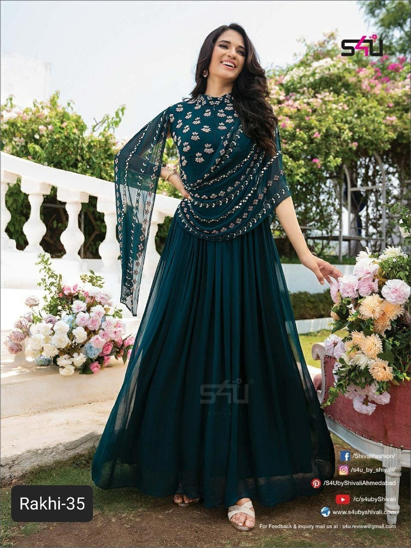 S4u Shivali Rakhi 35 Fancy Stylish Designer Festive Wear Long Kurti