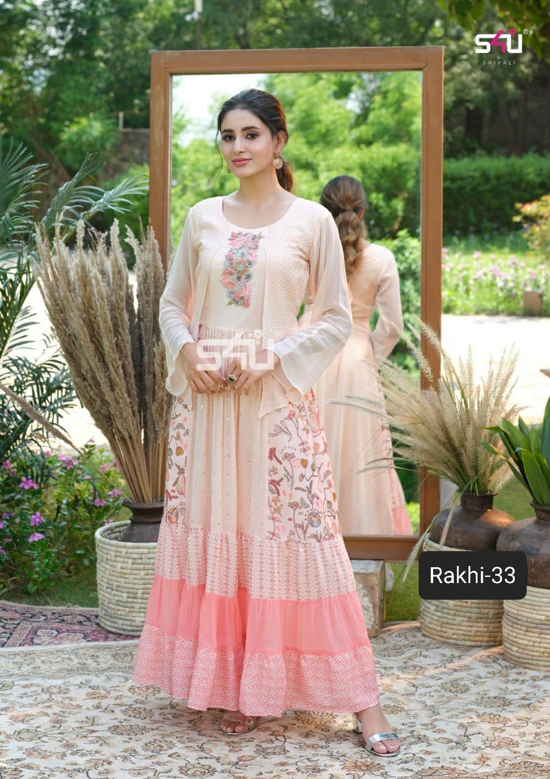 S4u Shivali Rakhi 33 Fancy Stylish Designer Festive Wear Casual Look Long Kurti-