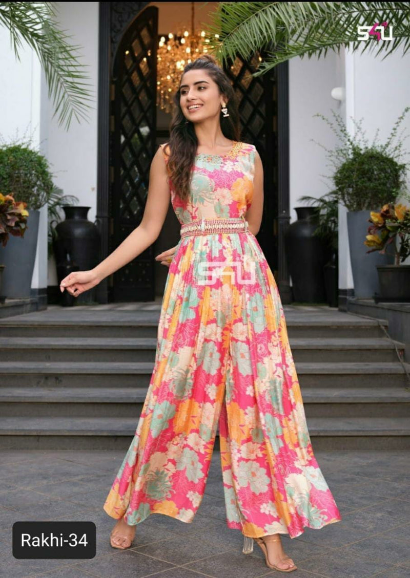 S4u Shivali Rakhi 34 Fancy Stylish Designer Festive Wear Long Kurti