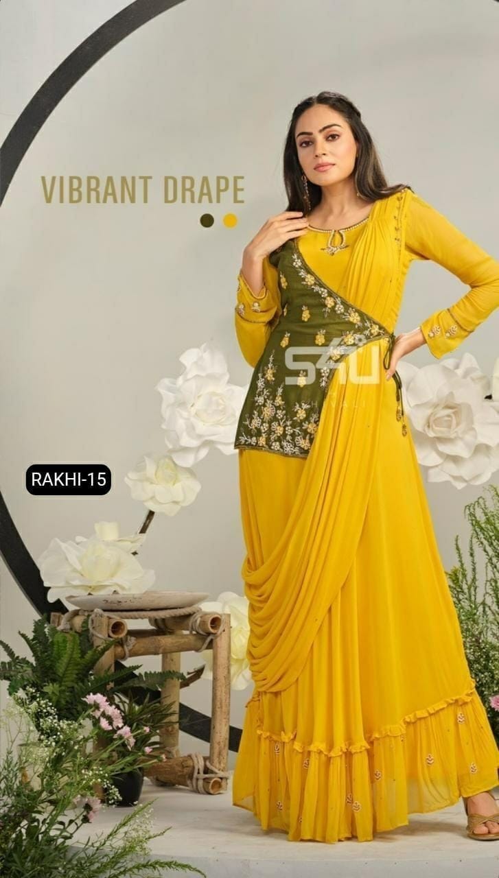 S4u Shivali Rakhi 15 Fancy Stylish Designer Festive Wear Casual Look Long Kurti