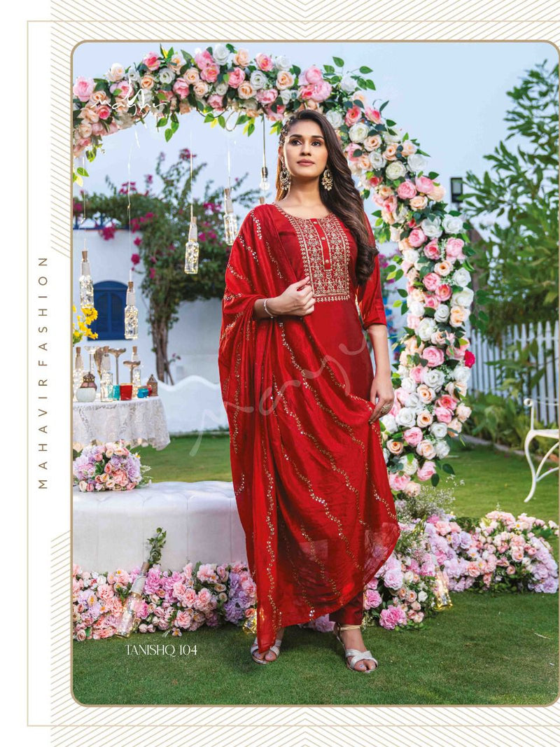 Mayur Tanishq Wonderful Viscose Silk With Heavy crepe work Stylish Designer Party Wear Fancy Kurti