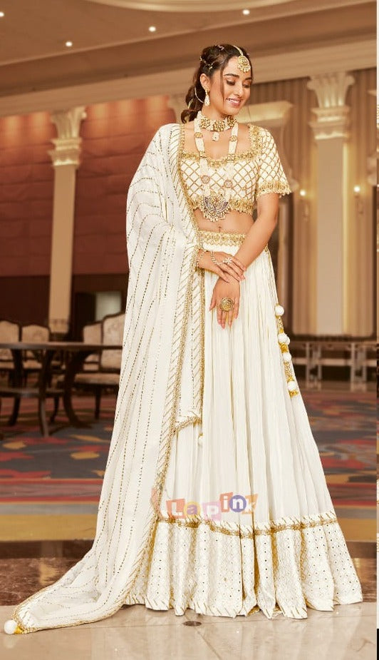 Lapink Jungal Fancy Stylish Designer Wedding Wear Casual Look Lehenga