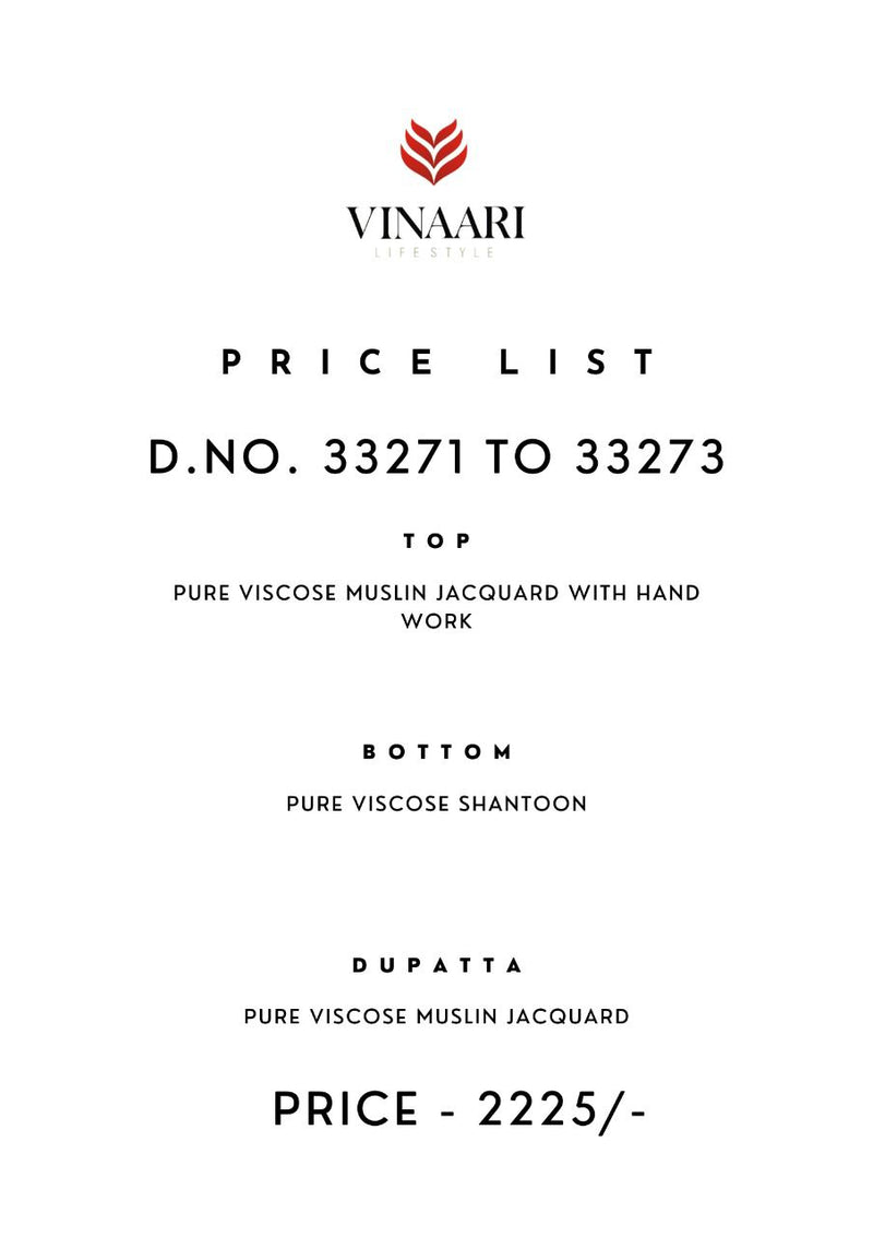 Vinaari Dno 33272 Pure Viscose With Heavy Hand Work Stylish Designer Party Wear Fancy Kurti