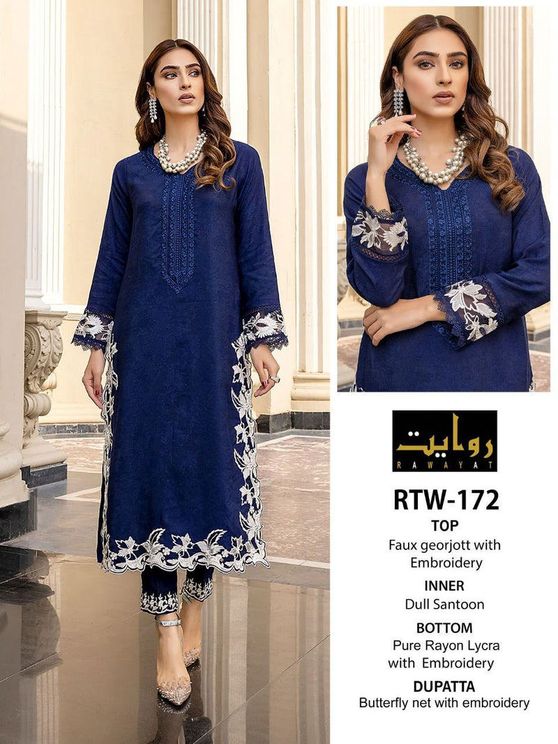 Rawayat Rtw 172 Georgette With Hand Work Stylish Designer Party wear Fancy Pret Kurti