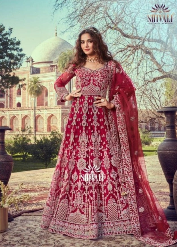 S4u Shivali Nargis Fancy With Heavy Embroidery Work Stylish Designer Wedding Wear Lehenga