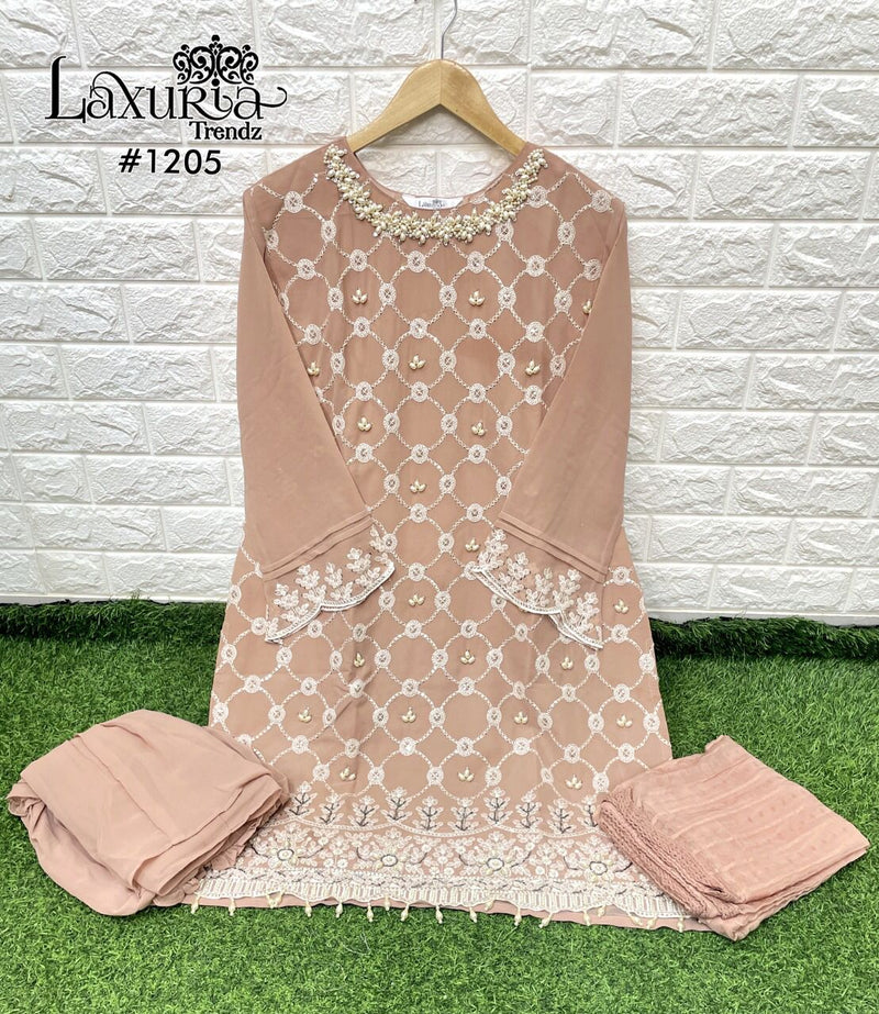 Luxuria Trendz Dno 1205 Georgette With Beautiful Hand Work Stylish Designer Party Wear Pret Kurti