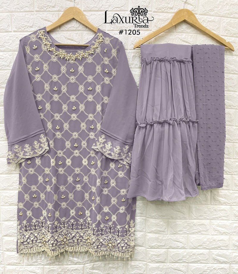 Luxuria Trendz Dno 1205 Georgette With Beautiful Hand Work Stylish Designer Party Wear Pret Kurti