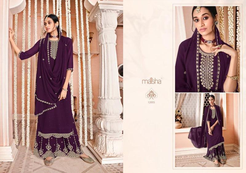 Maisha Nazmi Georgette With Beautiful Heavy Embroidery Work Stylish Designer Festive Wear Salwar Suit