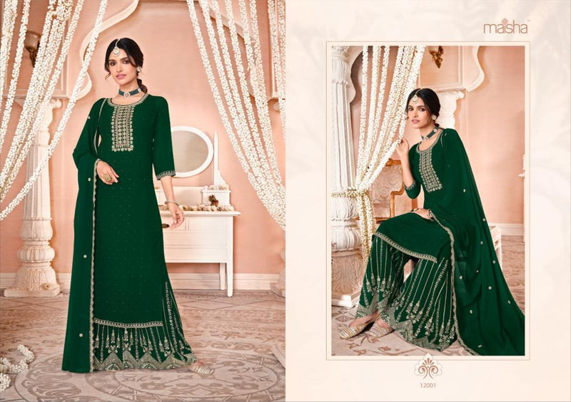 Maisha Nazmi Georgette With Beautiful Heavy Embroidery Work Stylish Designer Festive Wear Salwar Suit