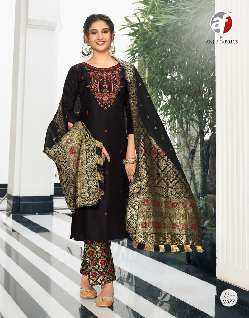Anju Fabs Falak Vol 2 Silk With Heavy Embroidery Work Stylish Designer Party Wear Kurti