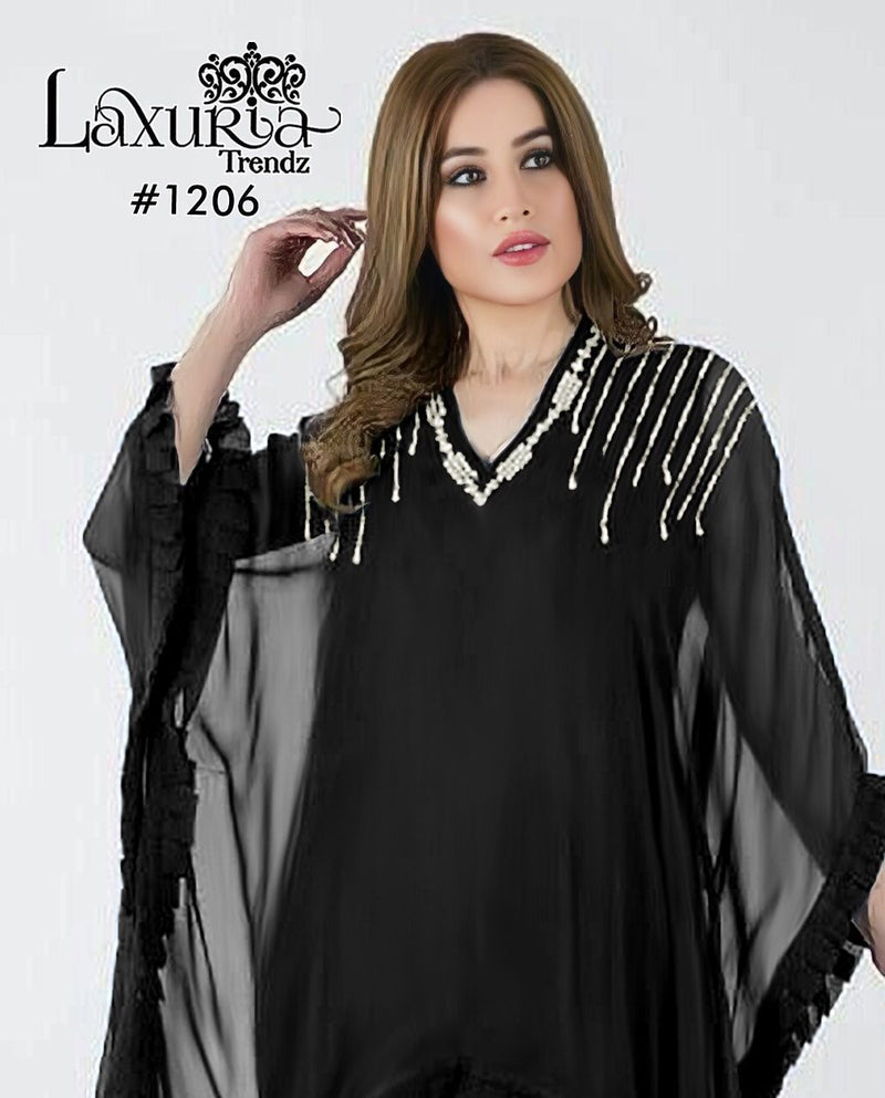 Luxuria Trendz Dno 1206 Georgette With Heavy Hand Work Stylish Designer Pakistani Party Wear Kurti