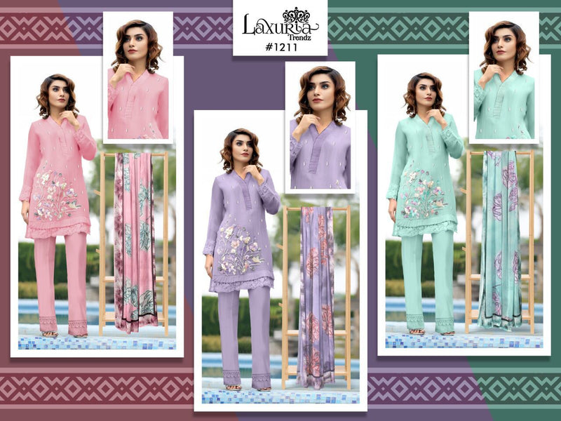 Luxuria Trendz Dno 1211 Georgette With Hand Work Stylish Designer Party Wear Pret Kurti