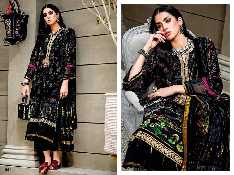 Deepsy Suit Joy Of Winter Velvet With Heavy Embroidery Work Stylish Designer Festive Wear Salwar Kameez
