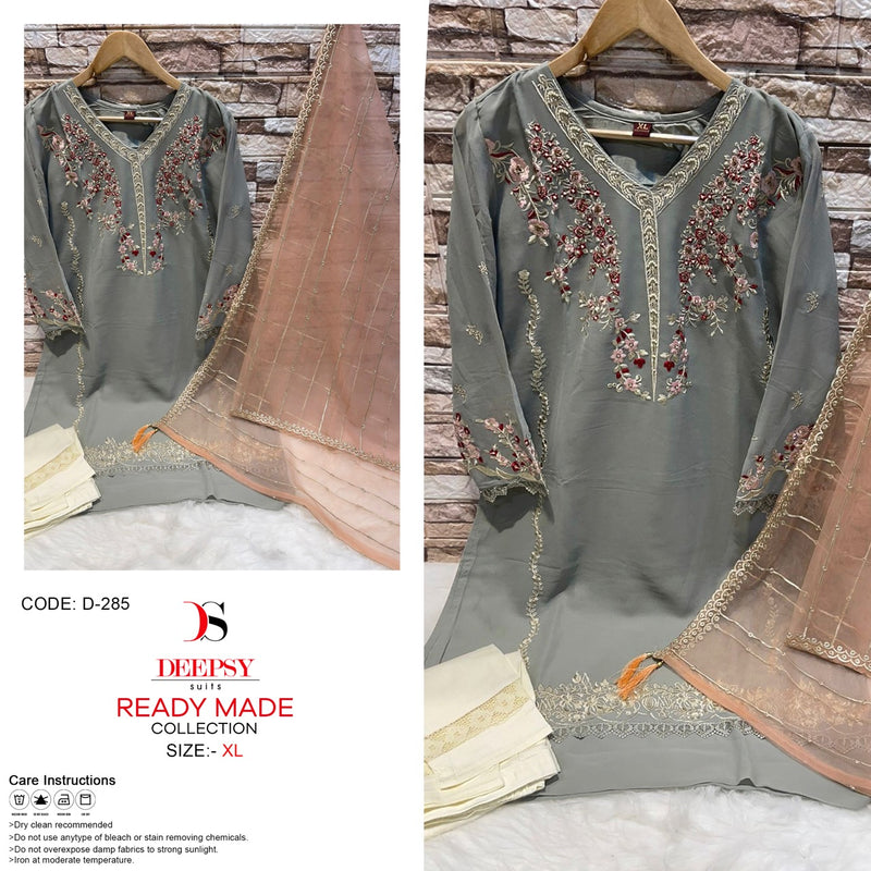 Deepsy Suit Dno D 285 Georgette With Heavy Embroidery Work Stylish Designer Casual Wear Pret Kurti