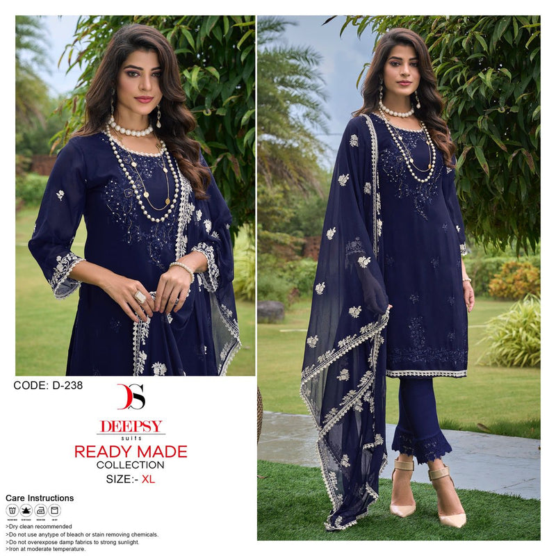 Deepsy Suit Dno 238 Ready Made Collection Georgette With Embroidery Work Stylish Pret Kurti