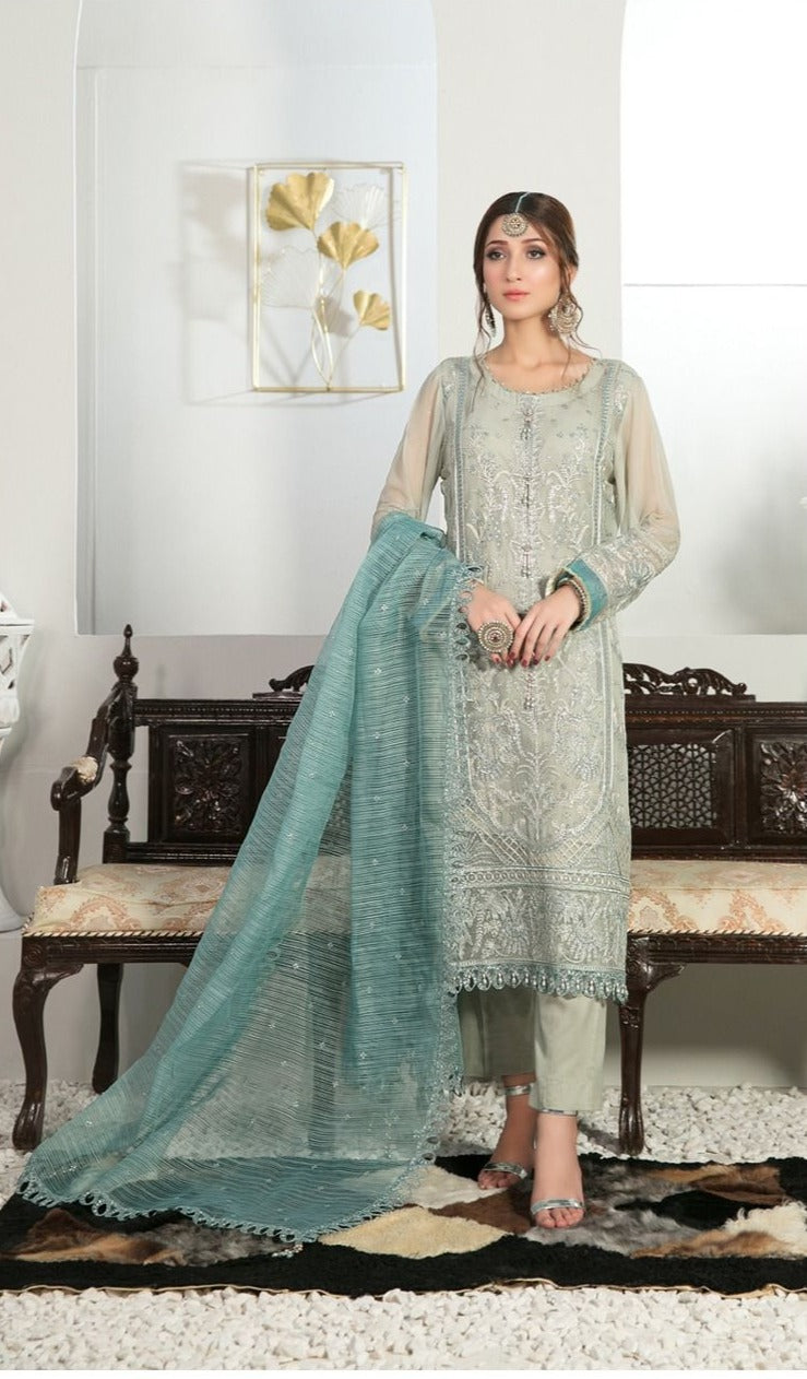 Fepic Suit Dno C 1257 Georgette With Heavy Embroidery Work Stylish Designer Salwar Kameez
