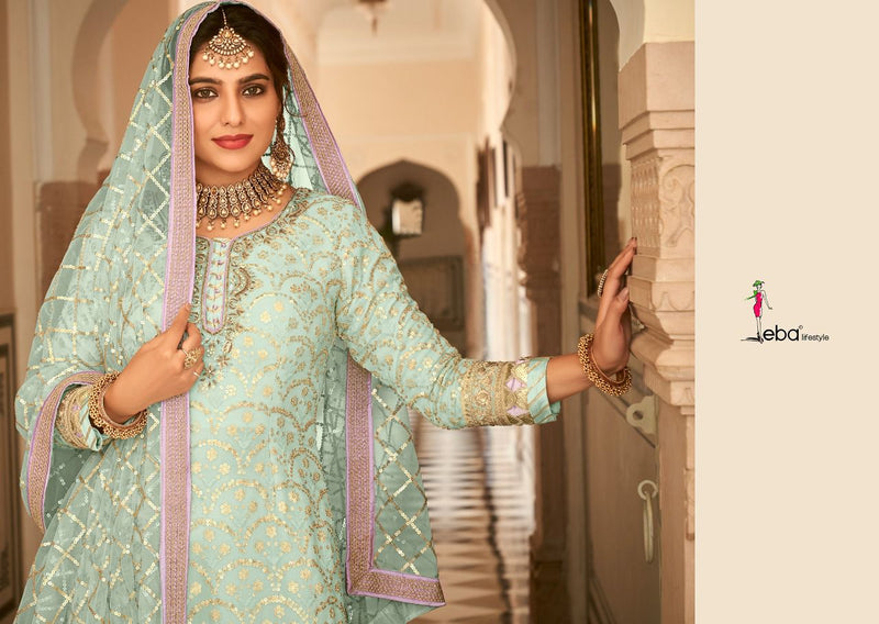 Eba Lifestyle Armani Vol 3 Georgette With Heavy Embroidery Work Wedding Wear Salwar Kameez