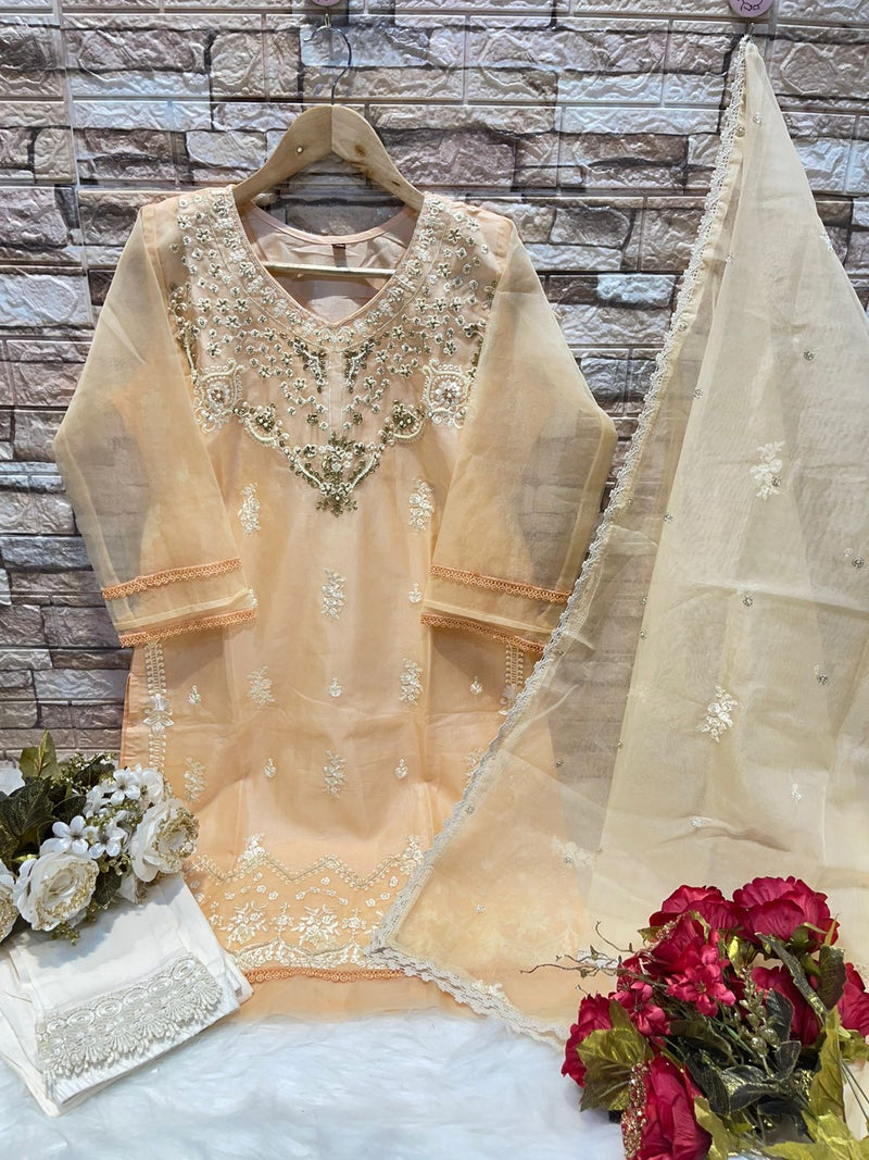 Deepsy Suit Dno D 239 Organza With Embroidery & Khalti Work Stylish Designer Casual Wear Pret Kurti