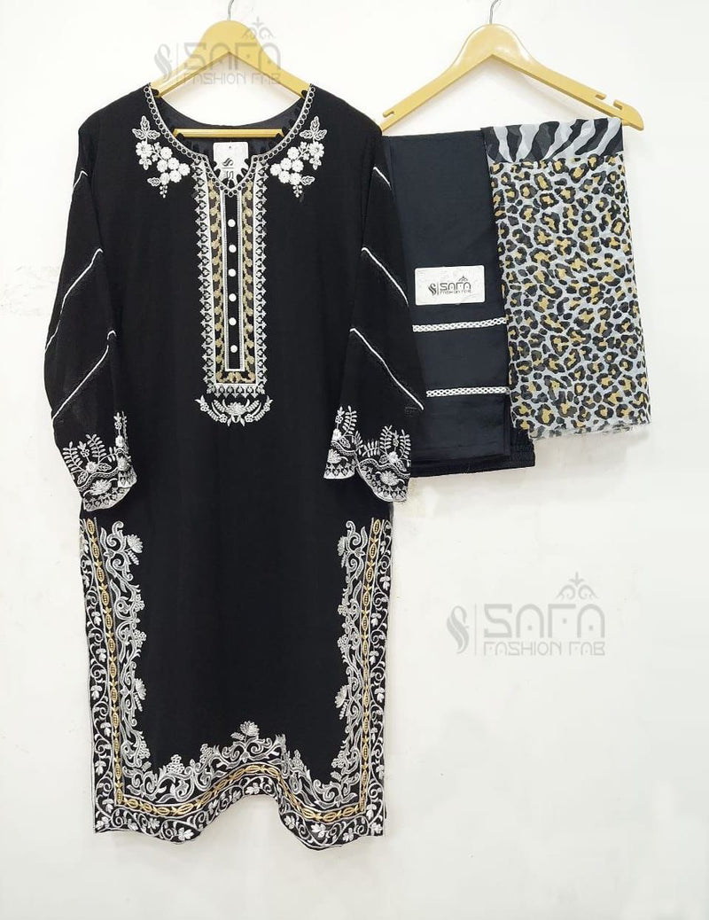 Safa Fashion Dno 1059 Georgette With Heavy Embroidery Work Stylish Designer Pret Kurti