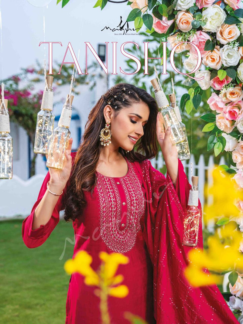 Tanishq Mayur Viscose Silk With Fancy Work Stylish Designer Festive Wear Fancy Kurti