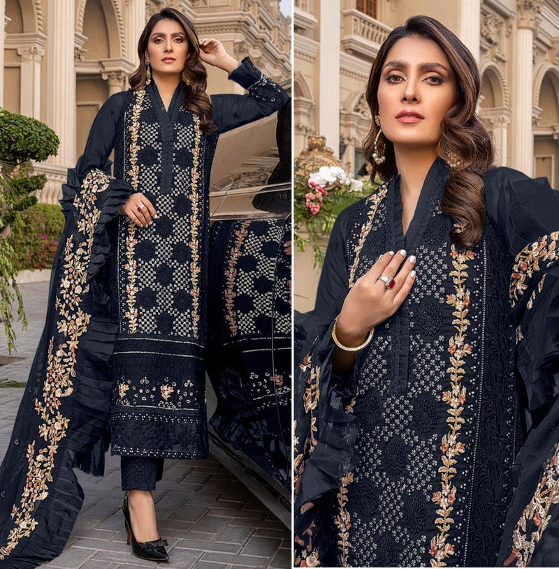 Deepsy Suit Dno 165 B Georgette With Beautiful Embroidery Work Stylish Designer Party Wear Salwar Kameez
