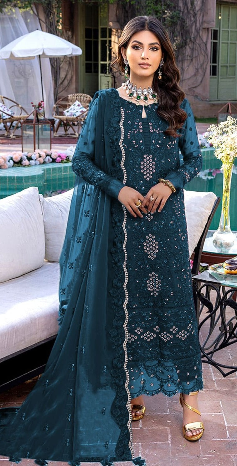 Shanaya Rose Bridal S 115 B Georgette With Heavy Embroidery Work Stylish Designer Party Wear Salwar Kameez