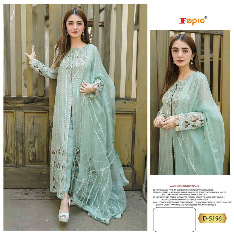 Fepic Suit Dno 5196 Rosemeen Georgette With Fancy Work Stylish Designer Party Wear Salwar Kameez