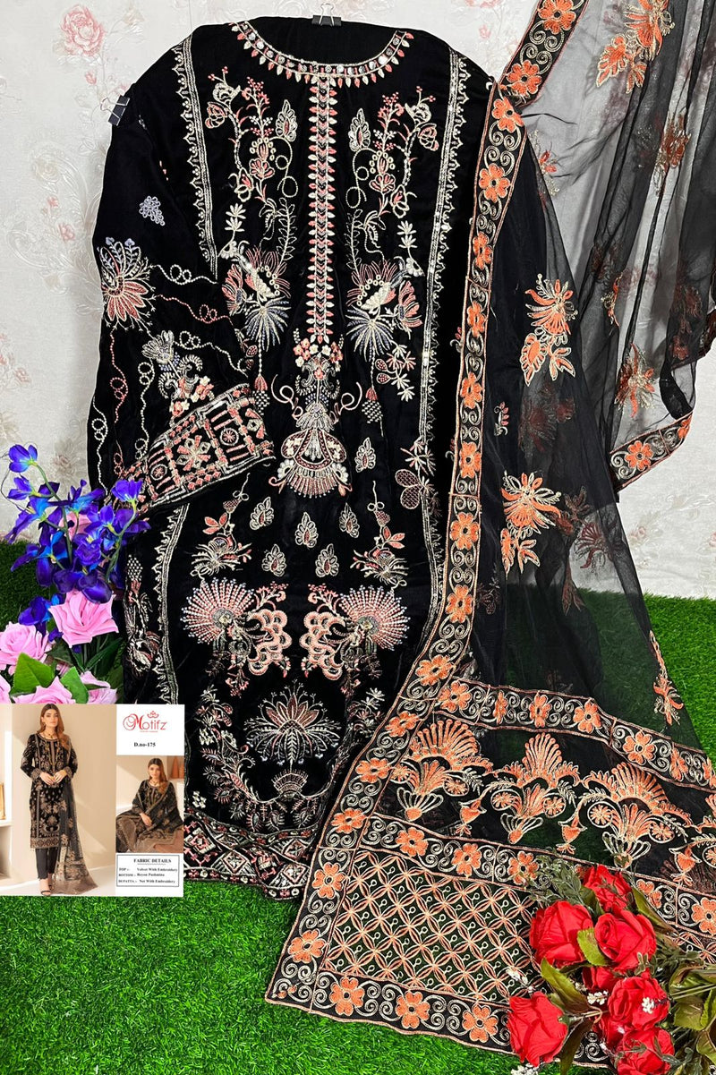 Motifz Dno 175 Rayon With Heavy Embroidery work Stylish Designer Party Wear Salwar Kameez