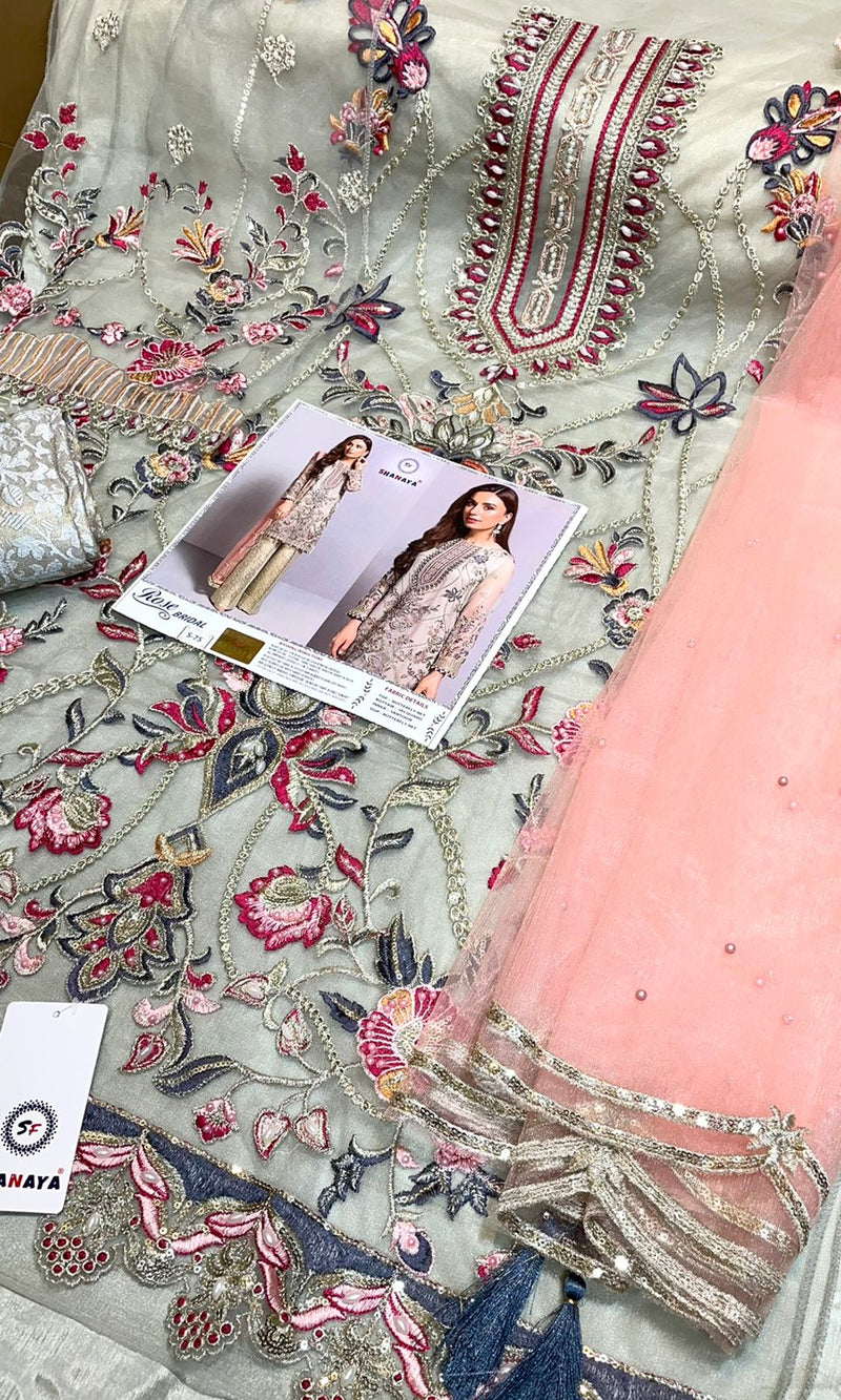 Shanaya Fashion Rose Bridal S 75 Butterfly Net With Heavy Embroidery Work Stylish Designer Pakistani Salwar Kameez