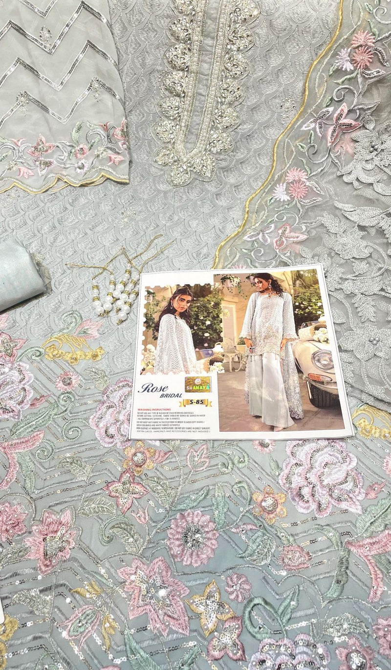 Shanaya Rose Bridal S 85 Georgette Embroidery With Hand Work Stylish Designer Party Wear Salwar Kameez