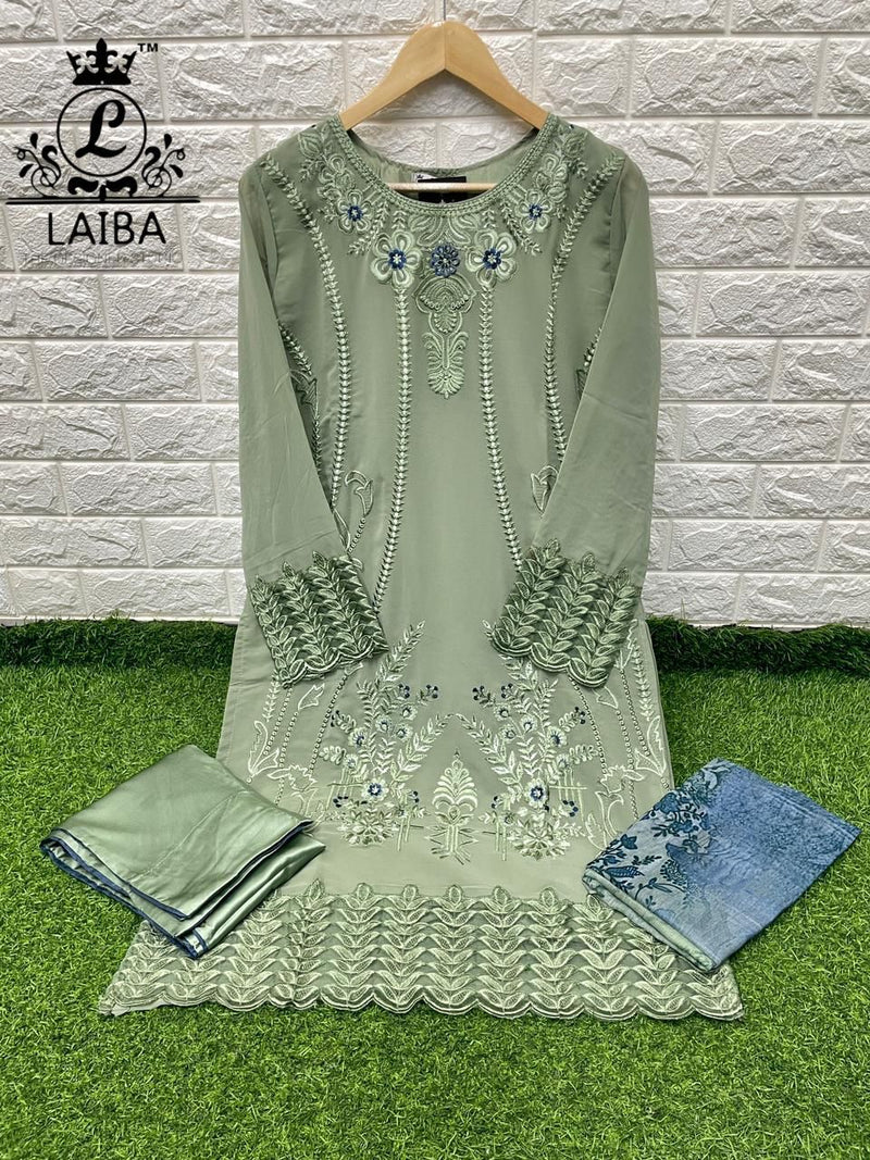 Laiba Dno Am Vol 124 Georgette With Heavy Beautiful Work Stylish Designer Casual Wear Pret Kurti