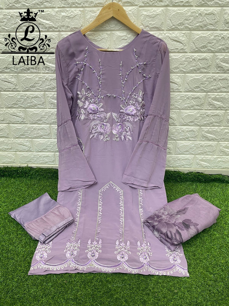 Laiba Dno Am Vol 127 Georgette With Heavy Beautiful Work Stylish Designer Casual Wear Pret Kurti