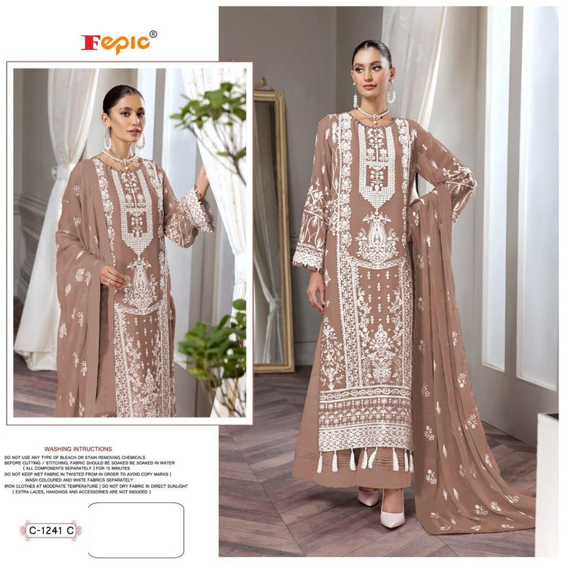 Fepic Dno 1241 C Rosemeen Georgette With Beautiful Heavy Embroidery Work Stylish Designer Party Wear Salwar Kameez