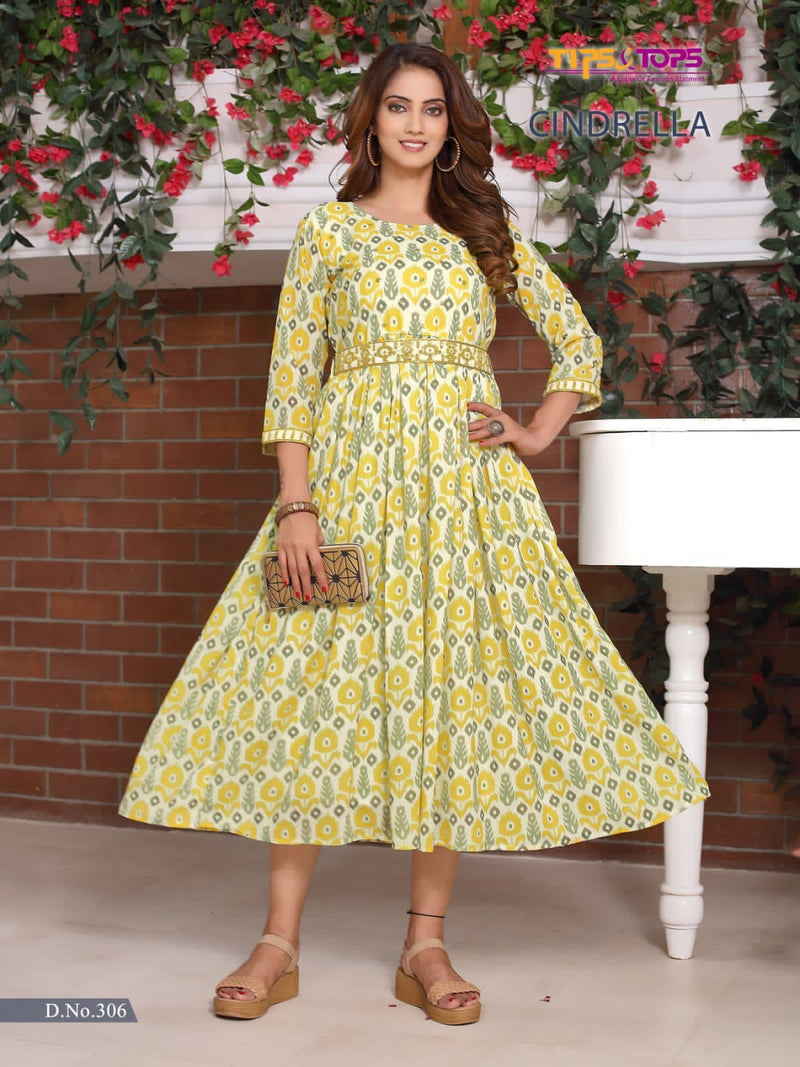 Tip & Top Cindrella Vol 3 Georgette With Beautiful Printed Work Stylish Designer Fancy Kurti