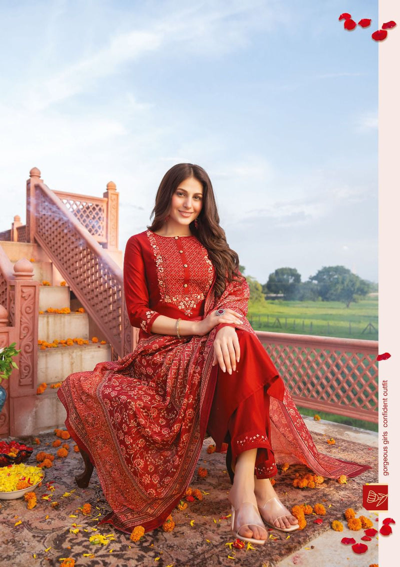 Anju Fabs Gazal Viscose Silk With Fancy Hand Work Stylish Designer Festive Wear Fancy Kurti