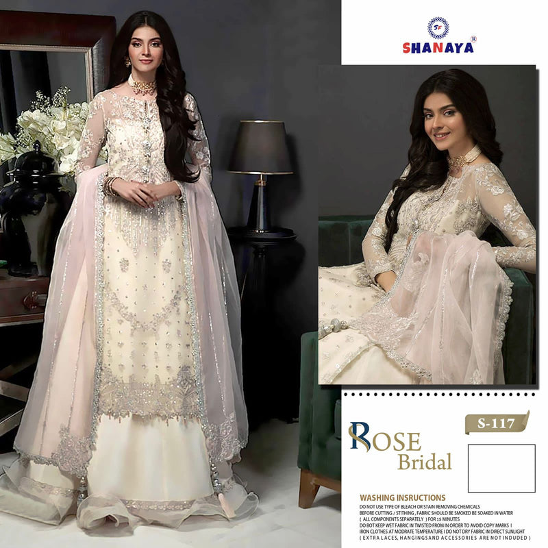 Shanaya Rose Bridal 117 Butterfly Net With Heavy Embroidery Work Stylish Designer Wedding Wear Salwar Kameez