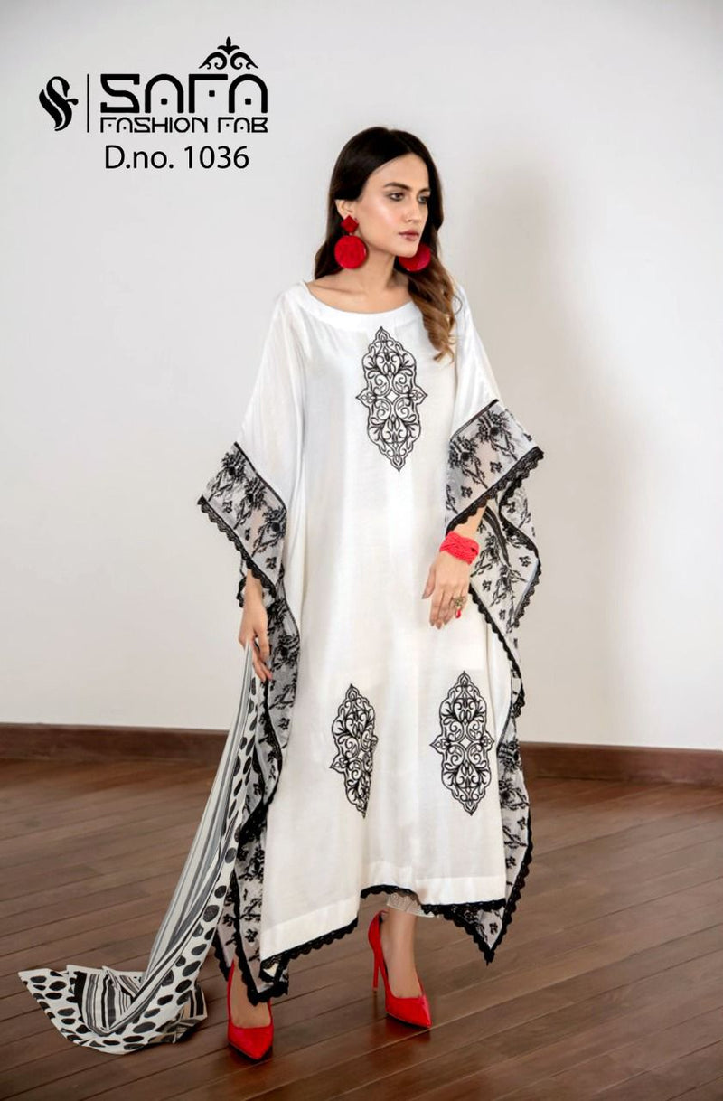 Safa Fashion Dno 1036 Georgette With Beautiful Heavy Embroidery Work Stylish Designer Pret Kurti
