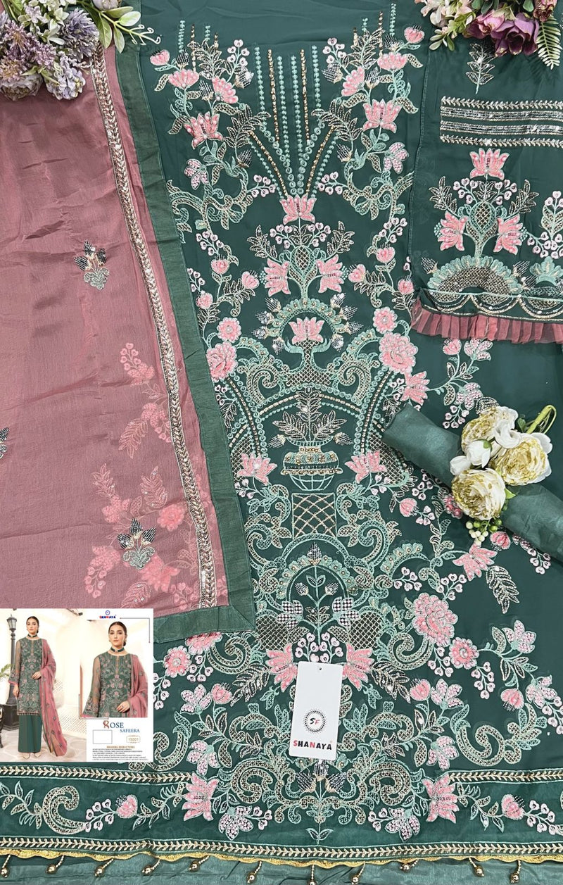 Shanaya Rose Safeera 15001 Georgette With Heavy Embroidery & Hand Work Stylish Designer Party Wear Salwar Kameez