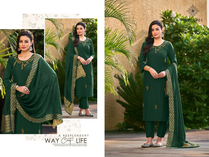 Rubaish Devi Chinon With Beautiful Hand Work stylish Designer Attractive Wear Fancy Kurti
