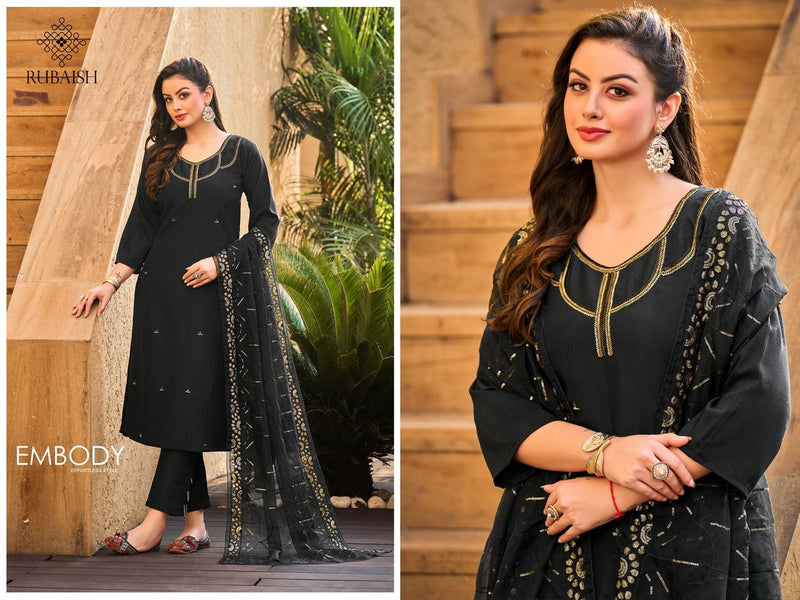 Rubaish Devi Chinon With Beautiful Hand Work stylish Designer Attractive Wear Fancy Kurti