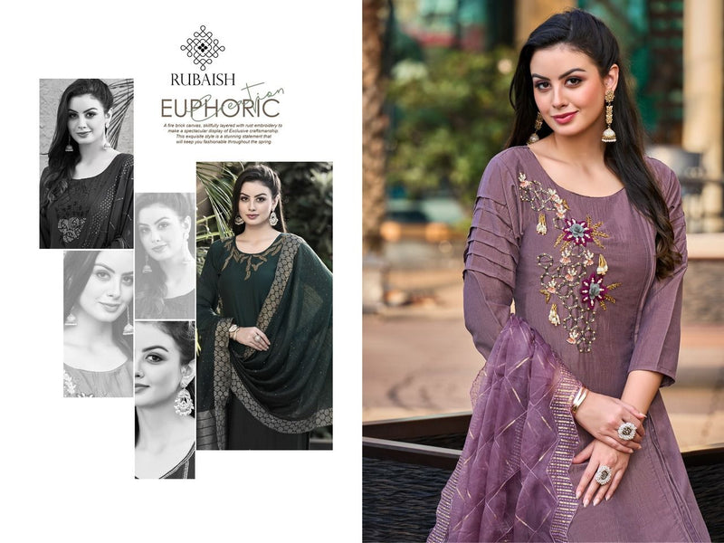 Rubaish Devi Chinon With Beautiful Hand Work stylish Designer Attractive Wear Fancy Kurti